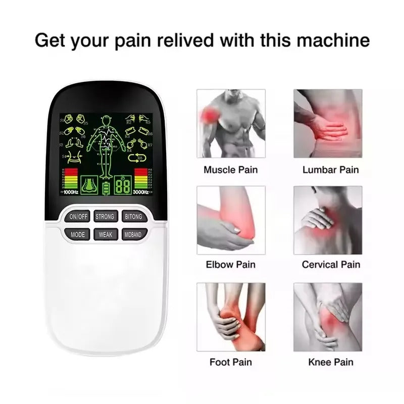 Soulageur de Douleur Électrothérapie Multifonctionnel 8 Modes - Votre Solution de Bien-être à Domicile